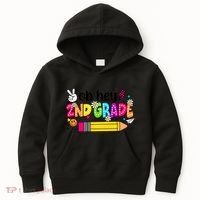Oh Hey 2nd Grade Back To School Students Teachers Groovy Kids Hoodie thumb 0