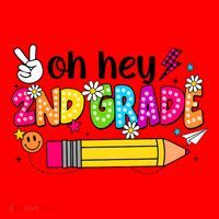 Oh Hey 2nd Grade Back To School Students Teachers Groovy Santa Hat thumb 1