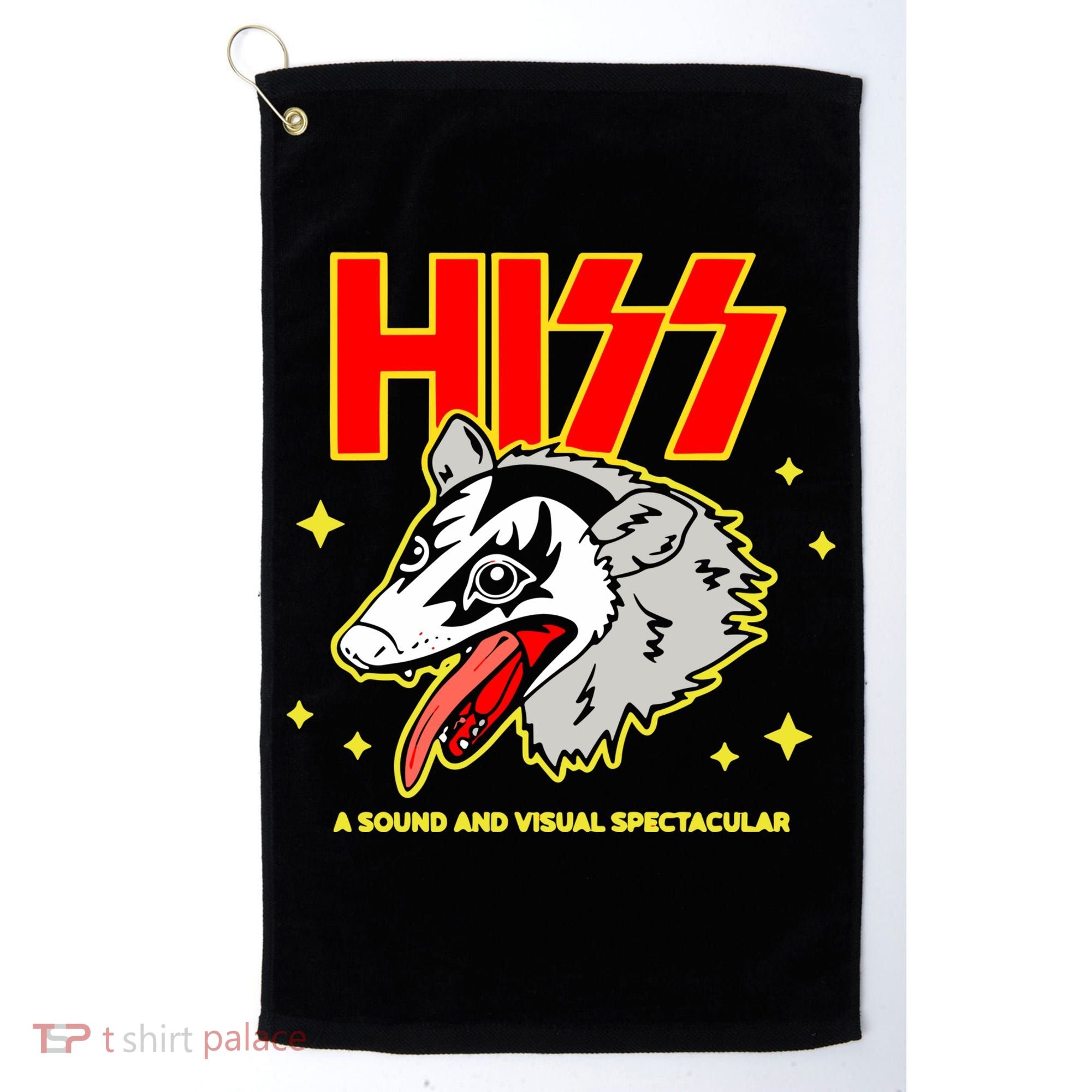 Opossum Hiss A Sound And Visual Spectacular Golf Towel