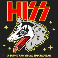 Opossum Hiss A Sound And Visual Spectacular Golf Towel thumb 3