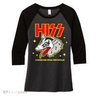 Opossum Hiss A Sound And Visual Spectacular Women's Tri-Blend 3/4-Sleeve Raglan Shirt thumb 0