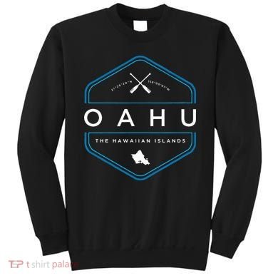 Oahu Hawaii Beach Graphic Sweatshirt
