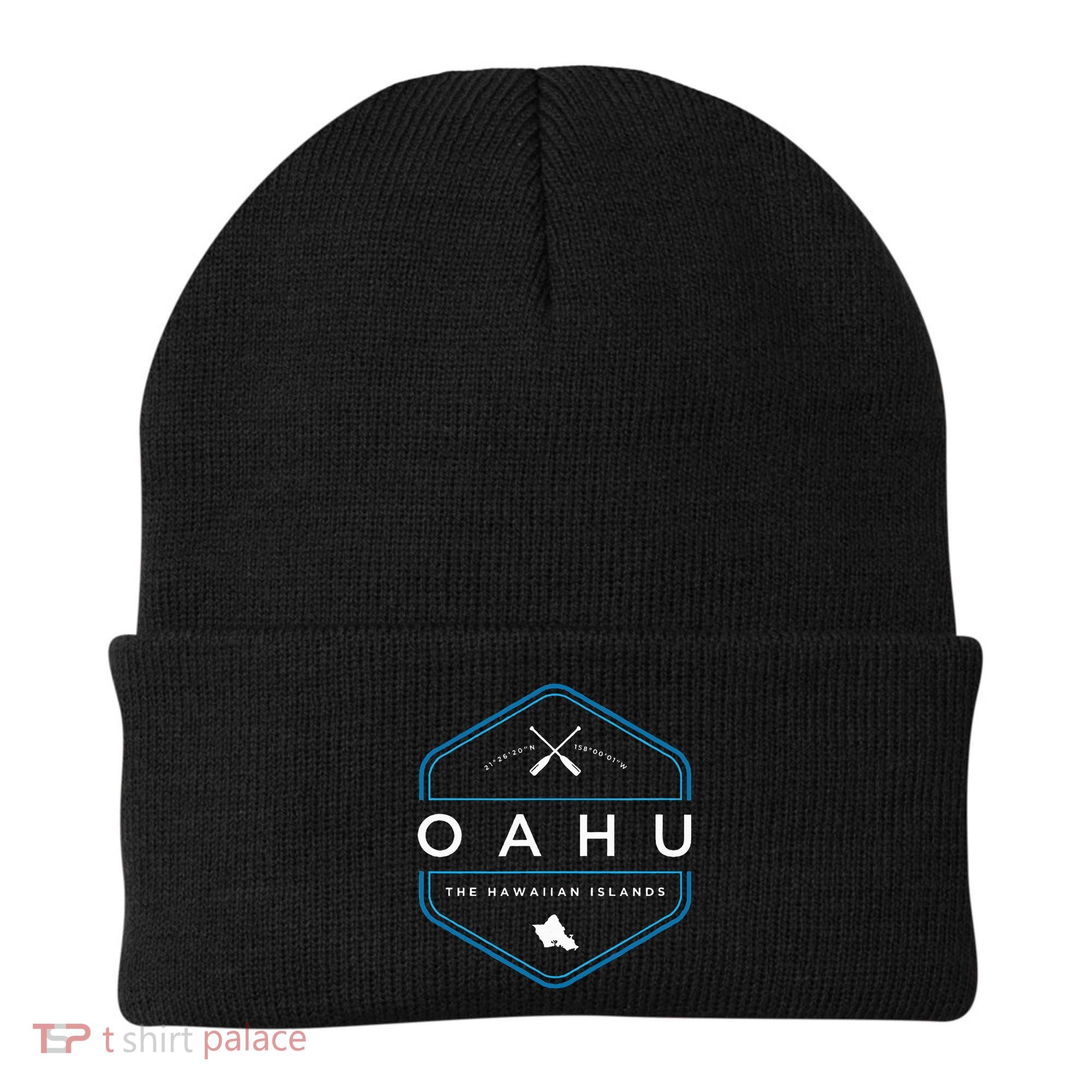 Oahu Hawaii Beach Graphic Beanie
