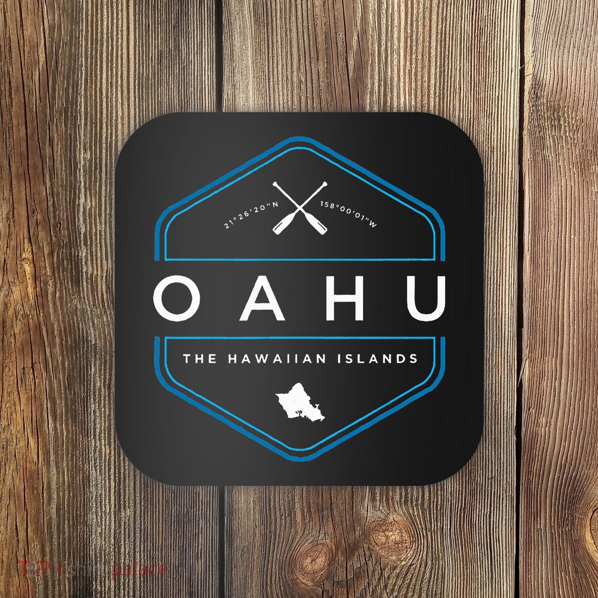 Oahu Hawaii Beach Graphic Coaster