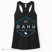 Oahu Hawaii Beach Graphic Women's Tank Top thumb 0