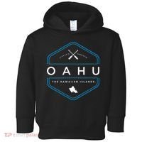 Oahu Hawaii Beach Graphic Toddler Hoodie thumb 0