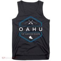 Oahu Hawaii Beach Graphic Tank Top thumb 0