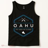Oahu Hawaii Beach Graphic Tank Top thumb 2