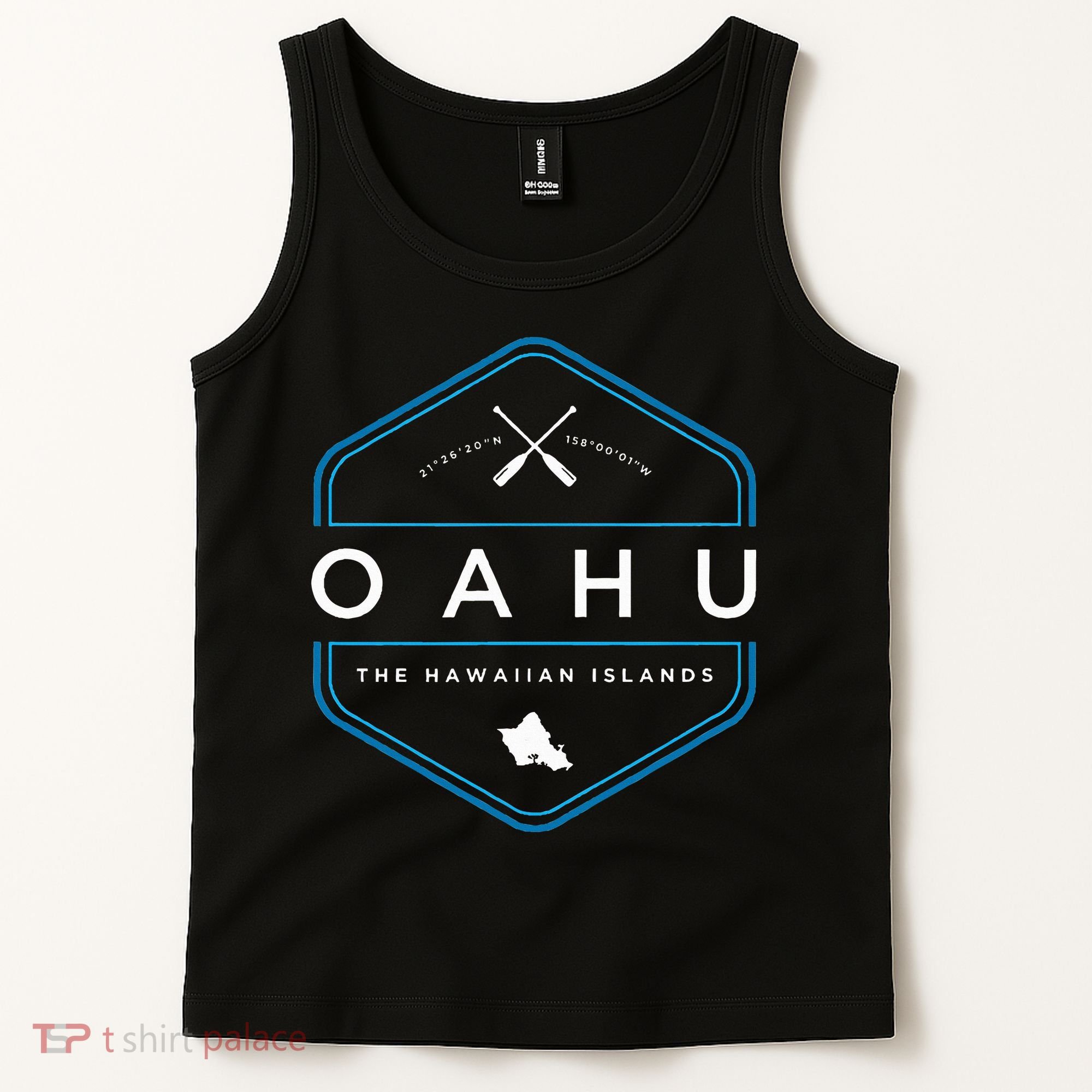 Oahu Hawaii Beach Graphic Tank Top