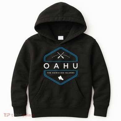 Oahu Hawaii Beach Graphic Kids Hoodie