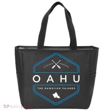Oahu Hawaii Beach Graphic Tote Bag