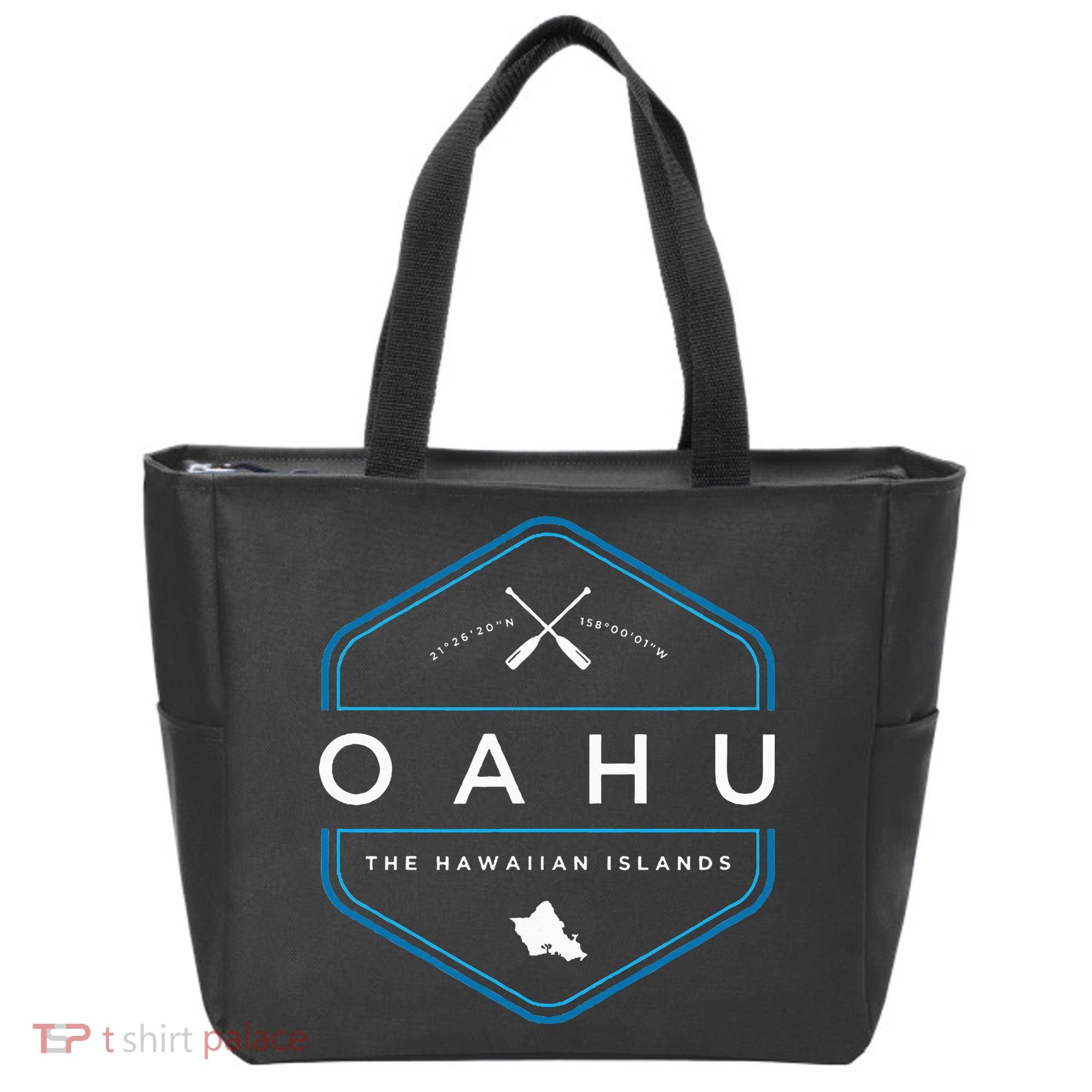 Oahu Hawaii Beach Graphic Tote Bag