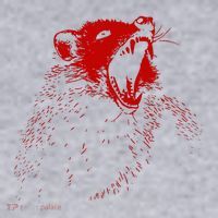Opossum Hissing Black & Red Angry Possum Women's Sweatshirt thumb 2