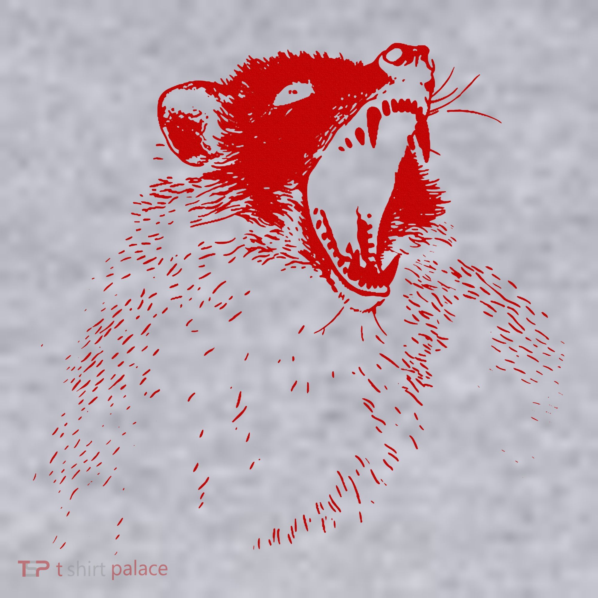 Opossum Hissing Black & Red Angry Possum Women's Sweatshirt