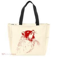 Opossum Hissing Black & Red Angry Possum Tote Bag thumb 0