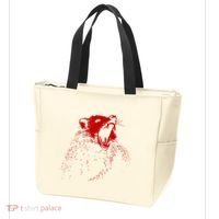 Opossum Hissing Black & Red Angry Possum Tote Bag thumb 3