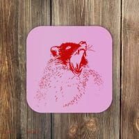 Opossum Hissing Black & Red Angry Possum Coaster thumb 0