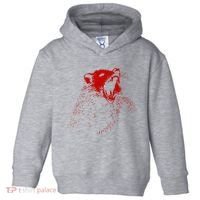 Opossum Hissing Black & Red Angry Possum Toddler Hoodie thumb 0