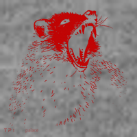 Opossum Hissing Black & Red Angry Possum Toddler Hoodie thumb 2