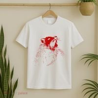 Opossum Hissing Black & Red Angry Possum T-Shirt thumb 2