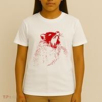 Opossum Hissing Black & Red Angry Possum T-Shirt thumb 4
