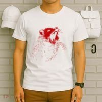 Opossum Hissing Black & Red Angry Possum T-Shirt thumb 6