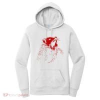 Opossum Hissing Black & Red Angry Possum Women's Hoodie thumb 0