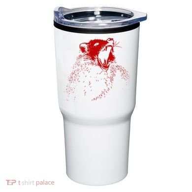 Opossum Hissing Black & Red Angry Possum Tumbler