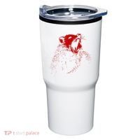 Opossum Hissing Black & Red Angry Possum Tumbler thumb 0