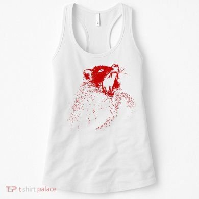 Opossum Hissing Black & Red Angry Possum Women's Tank Top