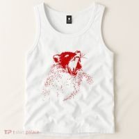 Opossum Hissing Black & Red Angry Possum Tank Top thumb 2