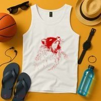 Opossum Hissing Black & Red Angry Possum Tank Top thumb 4