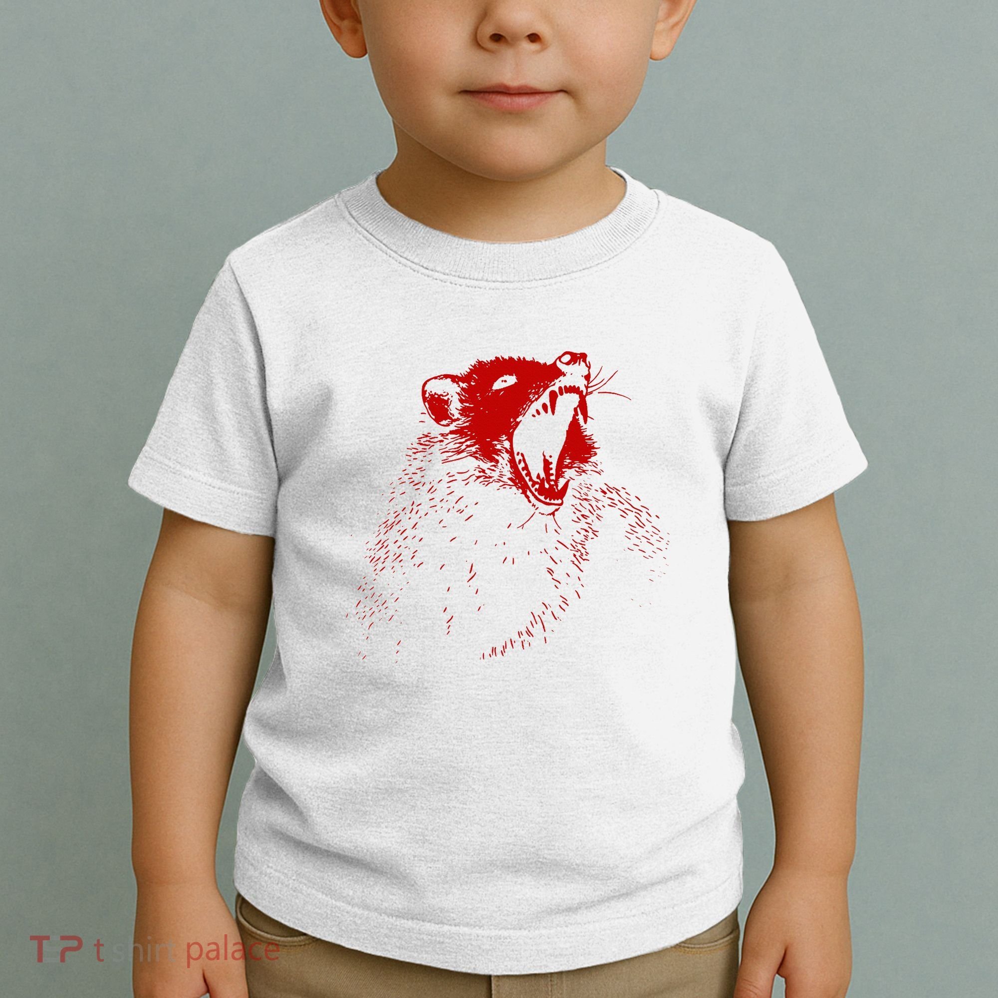 Opossum Hissing Black & Red Angry Possum Toddler T-Shirt