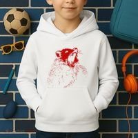 Opossum Hissing Black & Red Angry Possum Kids Hoodie thumb 2