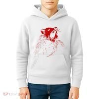Opossum Hissing Black & Red Angry Possum Kids Hoodie thumb 4