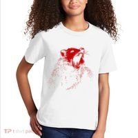 Opossum Hissing Black & Red Angry Possum Kids T-Shirt thumb 2