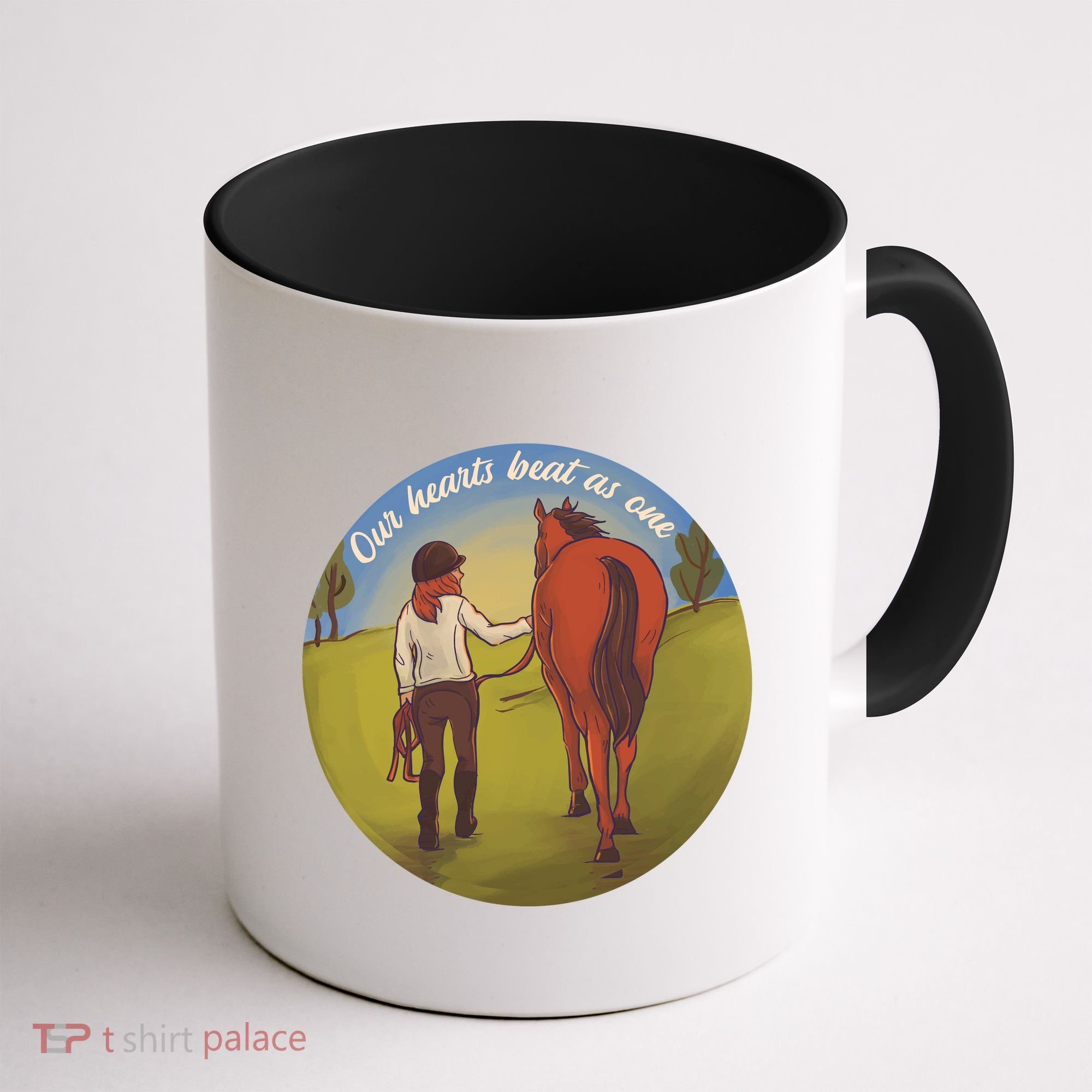 Our Heats Beat As One Horse Lover Coffee Mug