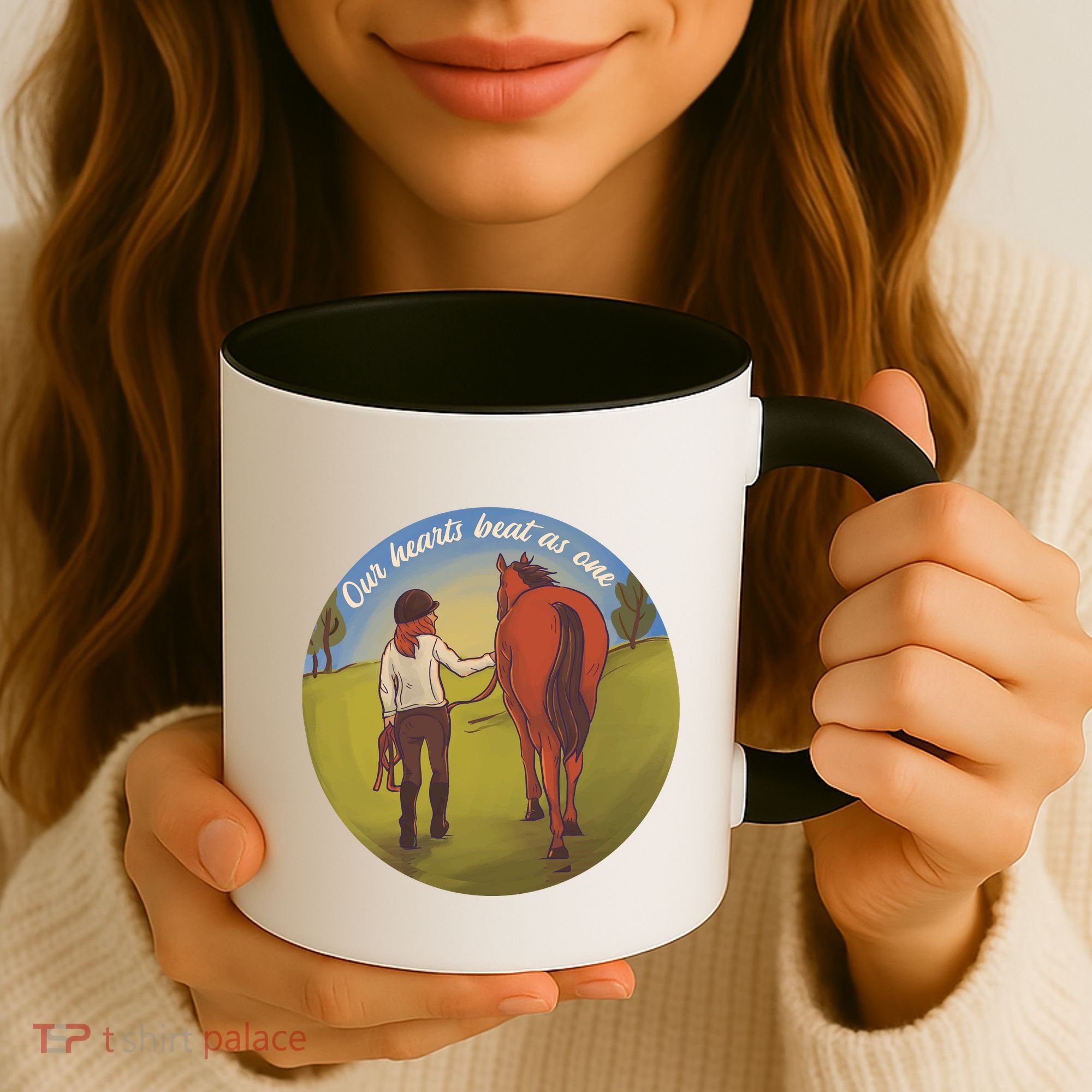 Our Heats Beat As One Horse Lover Coffee Mug