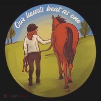 Our Heats Beat As One Horse Lover Women's Hoodie thumb 2