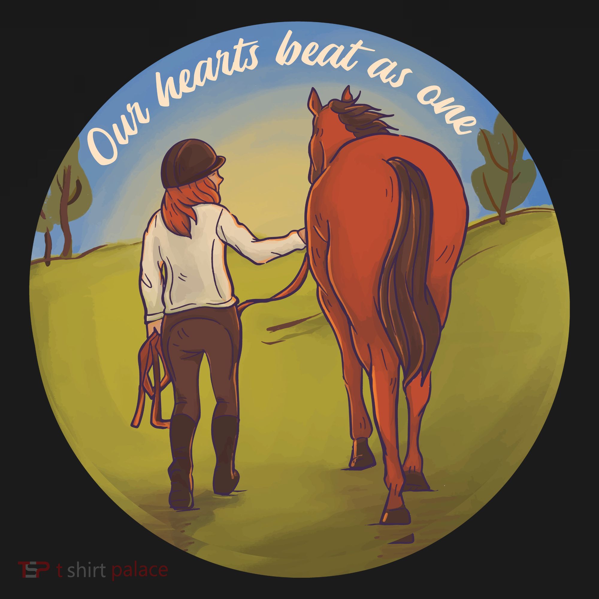 Our Heats Beat As One Horse Lover Women's Tank Top