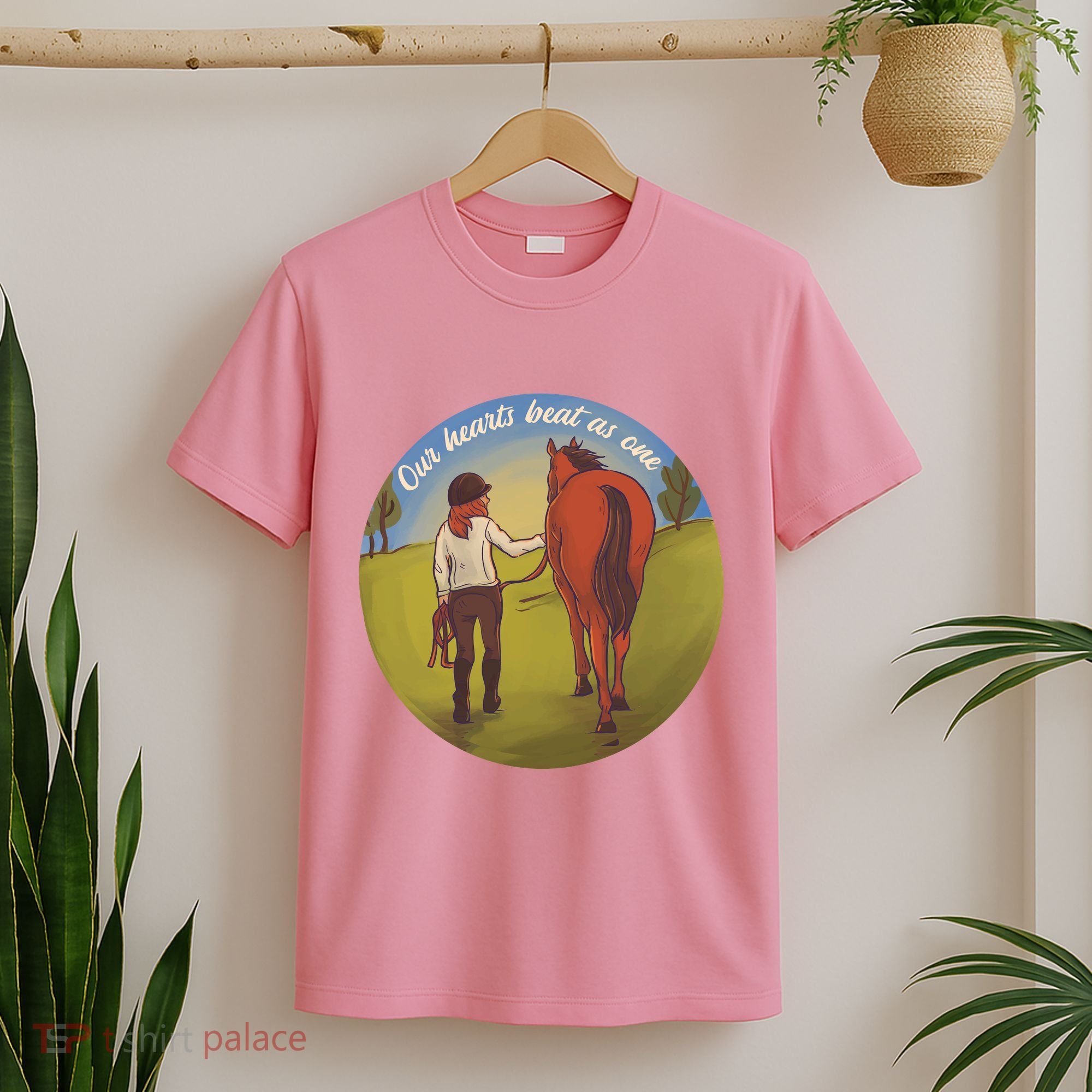 Our Heats Beat As One Horse Lover T-Shirt