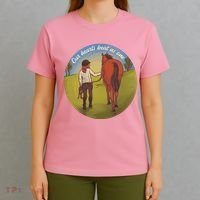 Our Heats Beat As One Horse Lover T-Shirt thumb 4