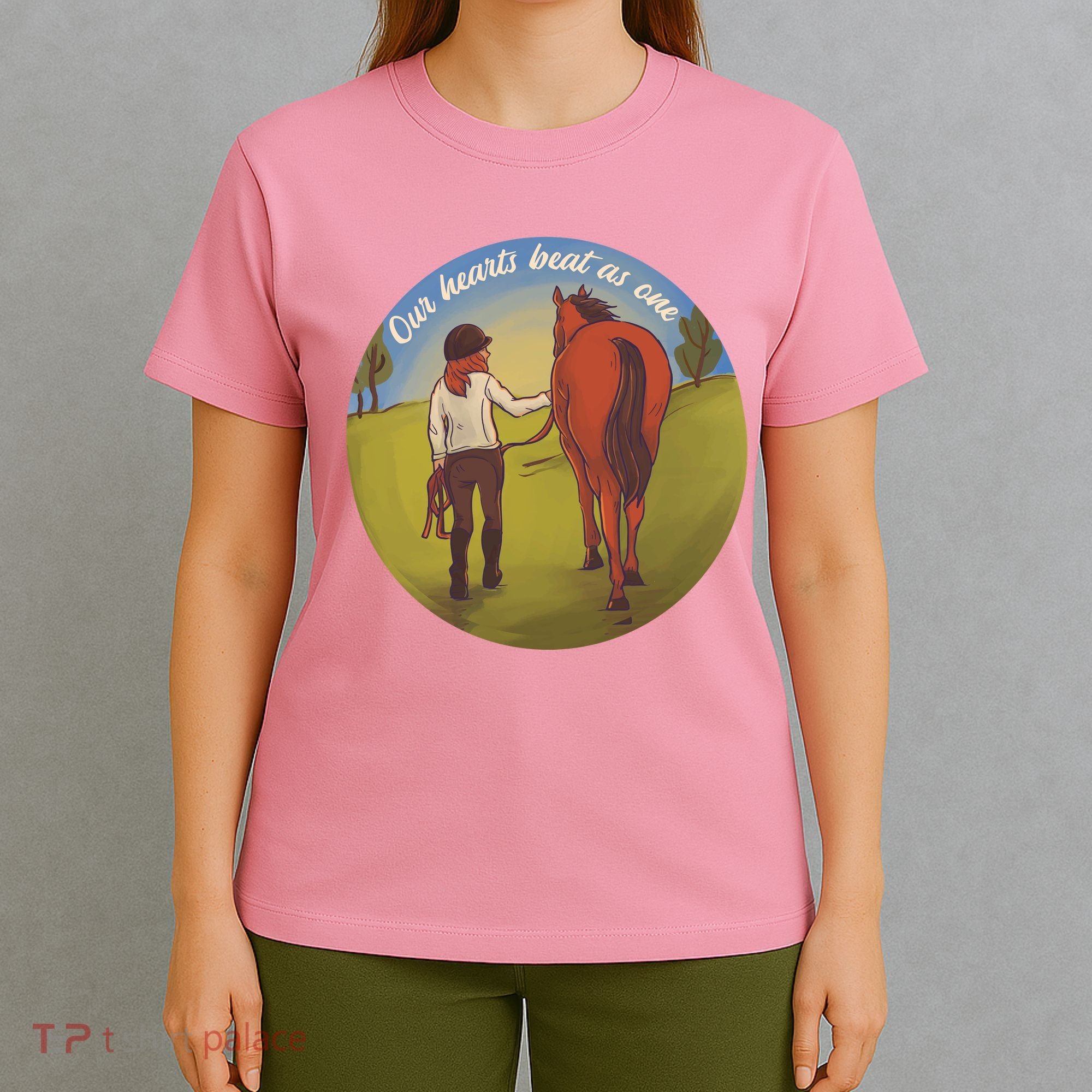 Our Heats Beat As One Horse Lover T-Shirt