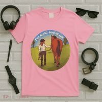 Our Heats Beat As One Horse Lover T-Shirt thumb 5