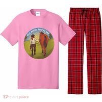 Our Heats Beat As One Horse Lover Pajama Set thumb 0