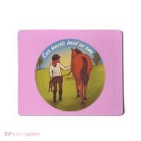 Our Heats Beat As One Horse Lover Mousepad thumb 0