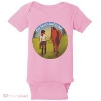 Our Heats Beat As One Horse Lover Baby Bodysuit thumb 0