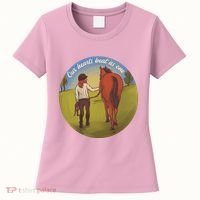 Our Heats Beat As One Horse Lover Women's T-Shirt thumb 0