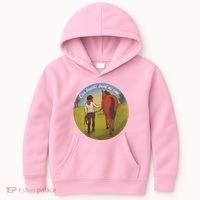 Our Heats Beat As One Horse Lover Kids Hoodie thumb 0