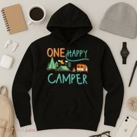 One Happy Camper First Birthday Camping Matching Hoodie thumb 3